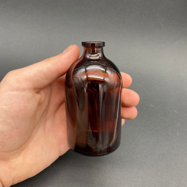 100 Cc Amber Penisilin Cam Şişe Kapaksız (İthal) - Görsel 2