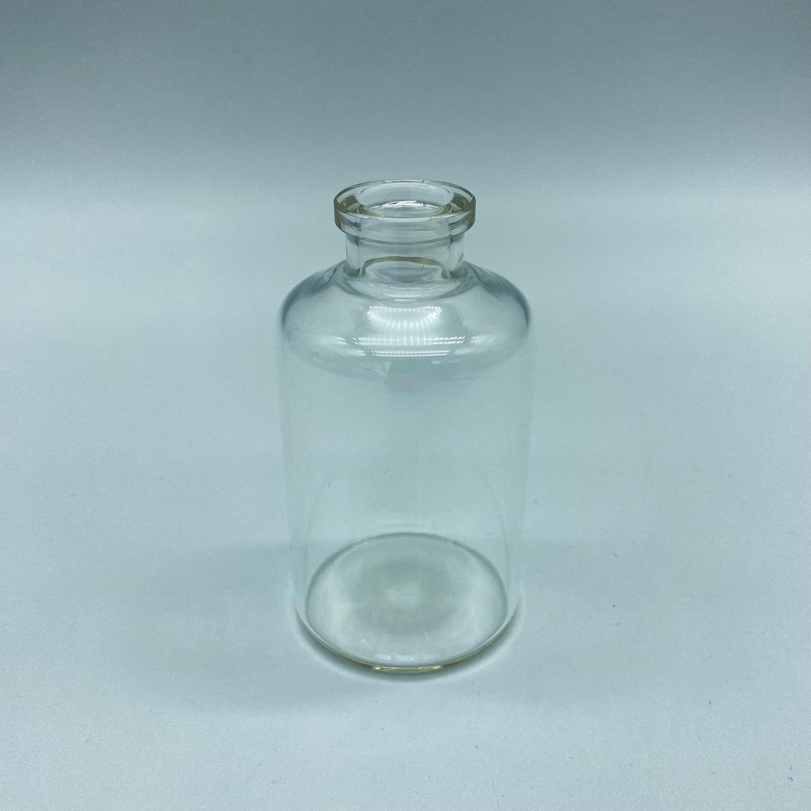 50 Cc Şeffaf Çekme Cam Penisilin Şişesi Kapaksız