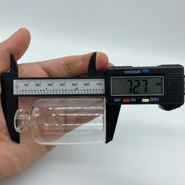 50 Cc Şeffaf Çekme Cam Penisilin Şişesi Kapaksız - Görsel 5