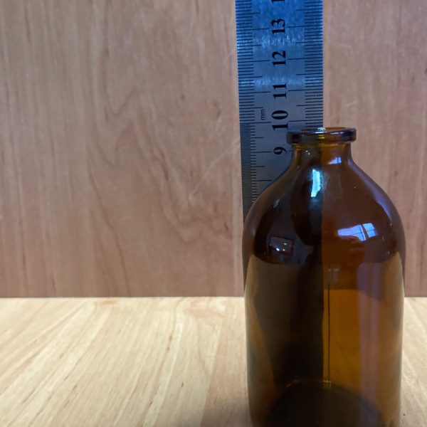 100 Cc Amber Penisilin Cam Şişe Kapaksız (Yerli) - Görsel 2