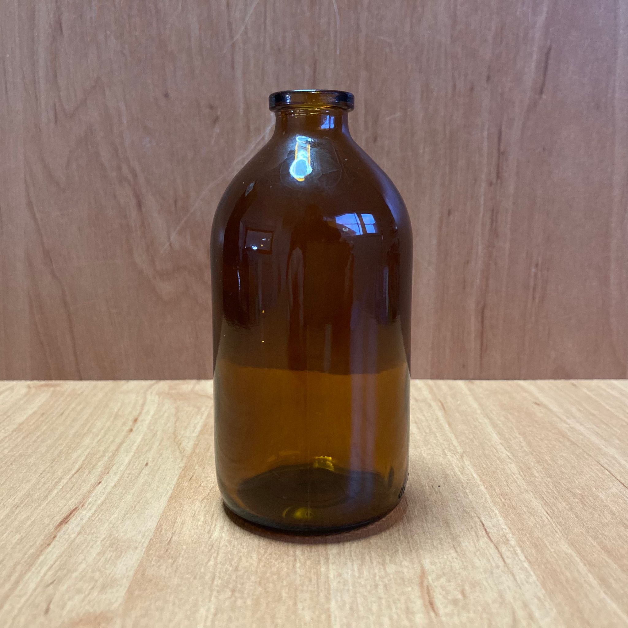 100 Cc Amber Penisilin Cam Şişe Kapaksız (Yerli)